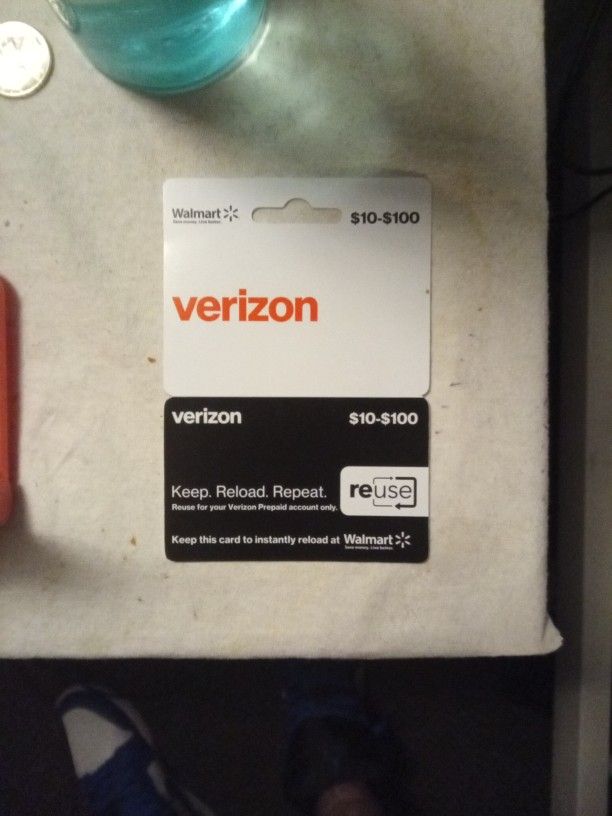 $60 Reloadable Card For Verizon