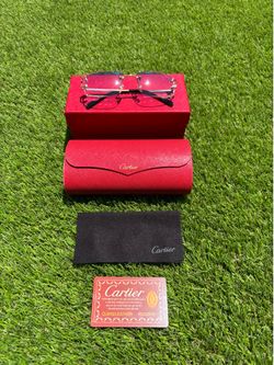 Cartier Blue & Gold Men’s Sunglasses