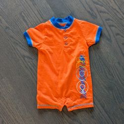 Rocawear Baby Boy Romper - Orange / Blue 3-6 Months