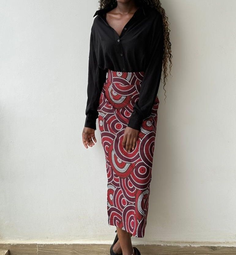 African Print Pencil Skirt