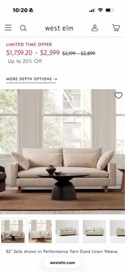 West Elm Harmony Couch