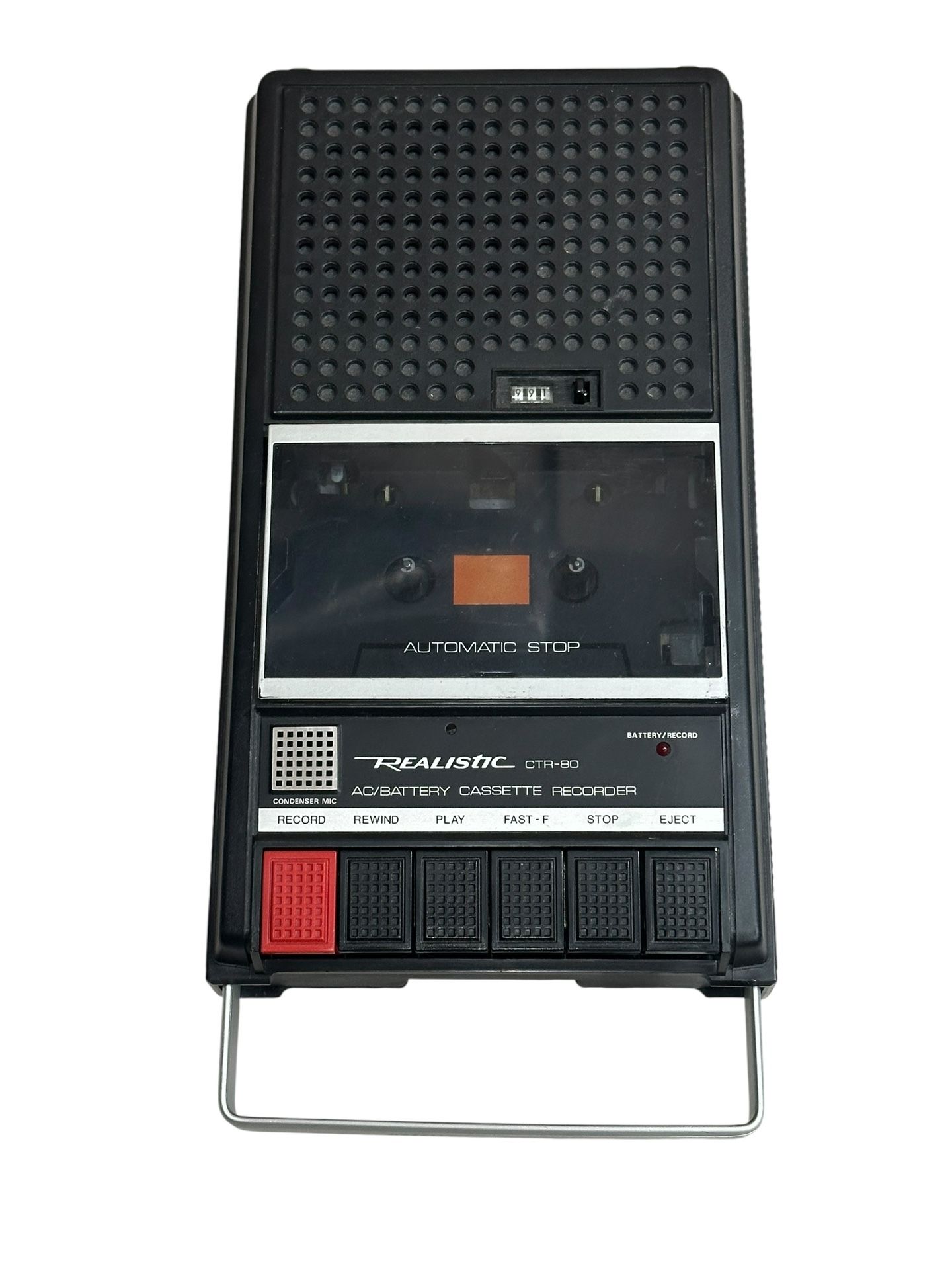 Radio Shack TRS-80 Realistic CTR-80A Model #26-1206 Partial Working, Need Belt?