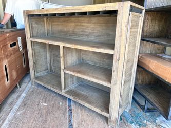 Indoor/Outdoor Beige Wood Solid Bar