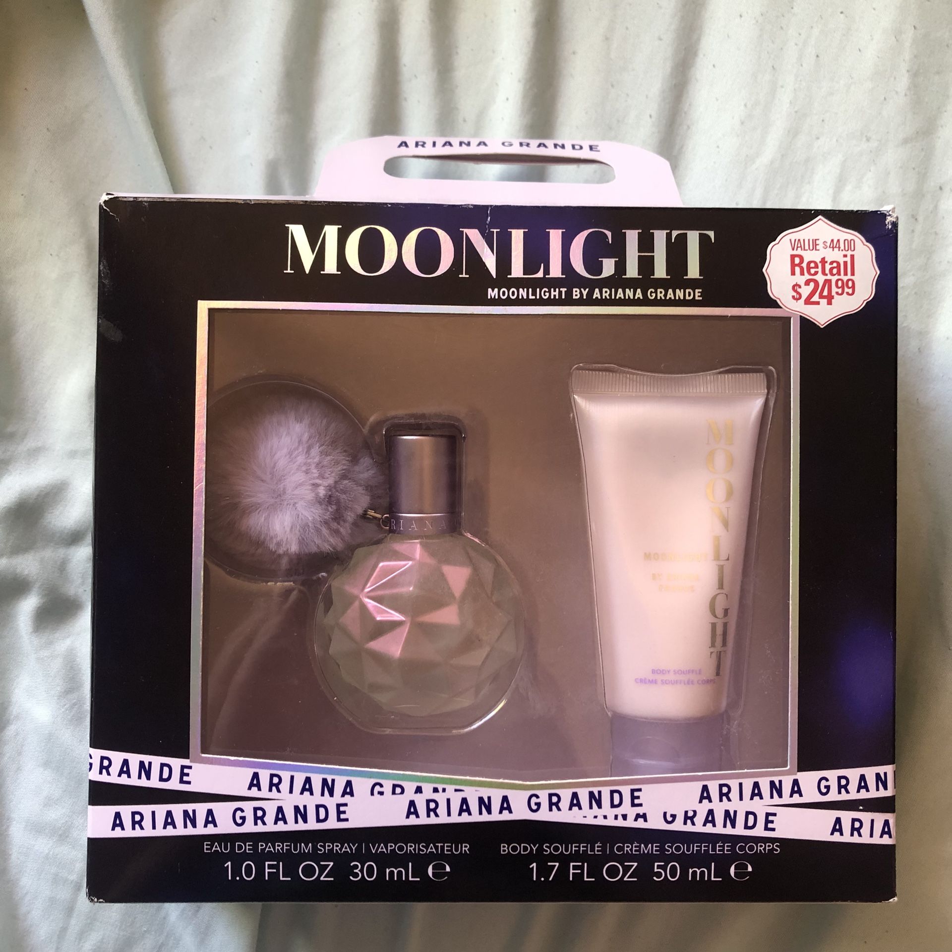 brand new ariana grande moonlight perfume + body lotion