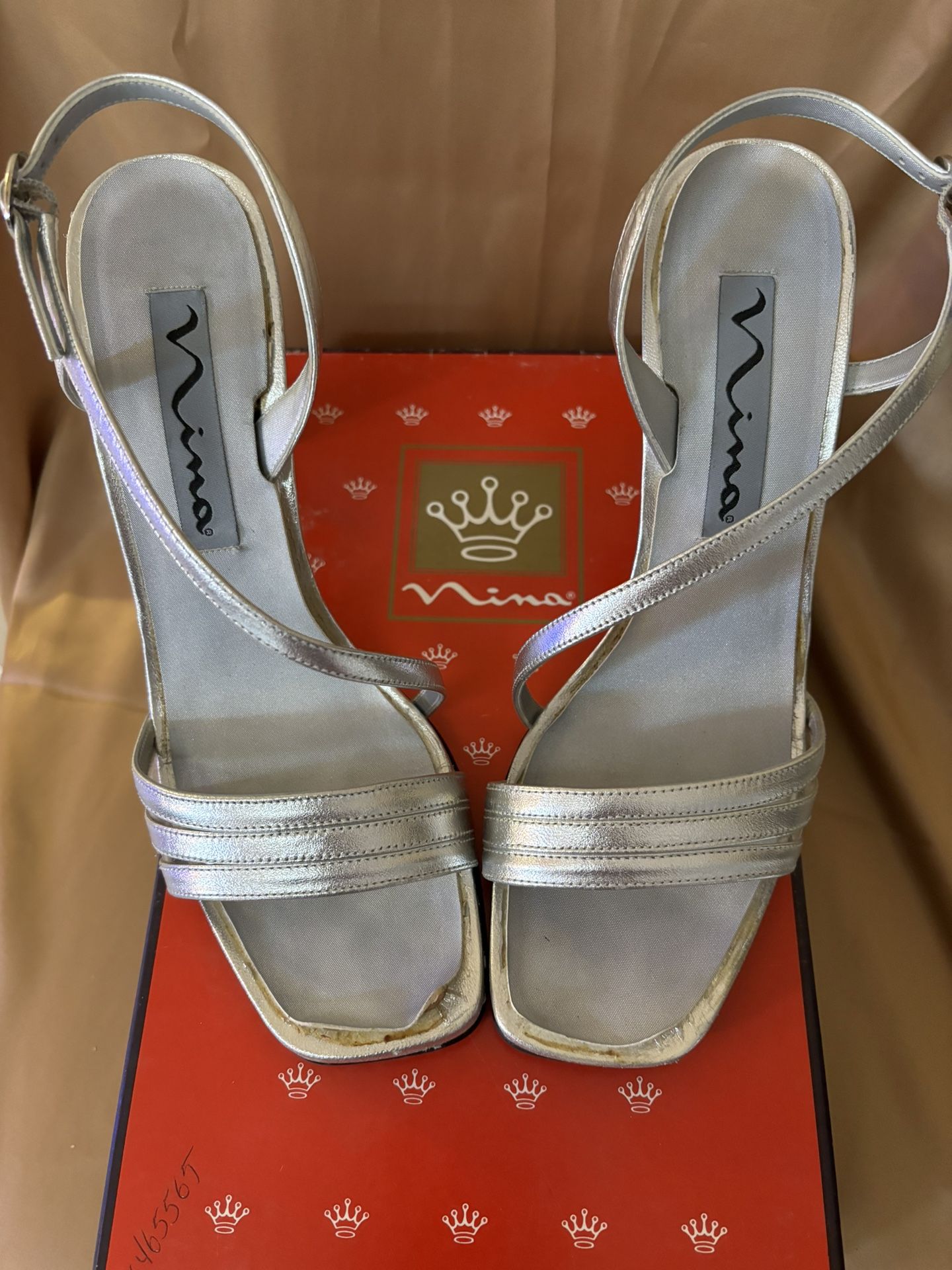 NINA • Silver Strap (Vintage) Size 9 * SALE*