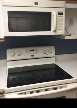 For sale microwave and stove