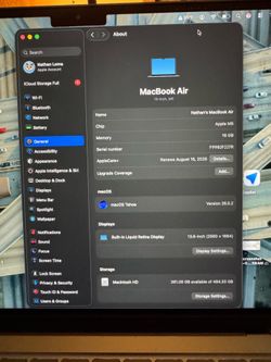 Mac Book Air 13inch M5