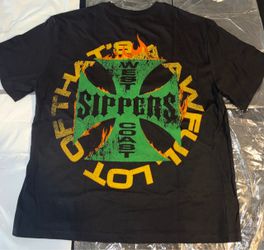 Alocs Awful Lot Of Cough Syrup West Coast Sippers T-Shirt NEW Size Large Fits Like A Medium !