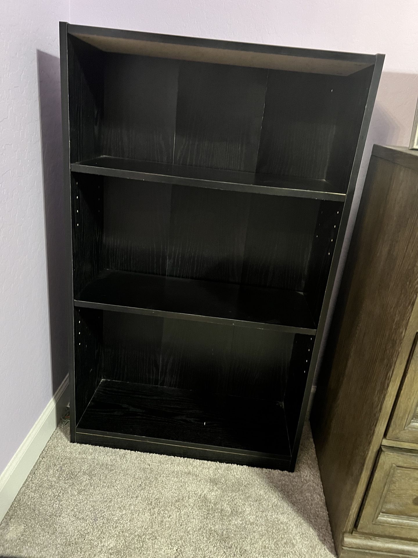 Black Bookcase/shelves
