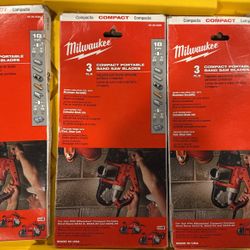 Milwaukee 3 PC. Compact, Portable Bandsaw Blades