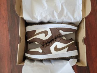 Nike Air Jodan 1 Low SE Light Olive White Sail - Womens