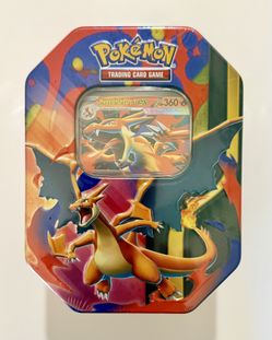Pokémon TCG Mega Charizard Y ex Tin (4 Booster Packs)
