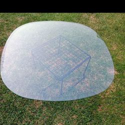 45" Inch Square Round  Clear Glass Table Top / Vidrio De Mesa cuadrado/redondo