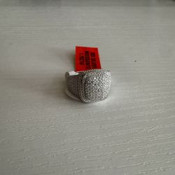 Size 9 Men’s Moissanite Ring – 1.75ctw Iced Out Cushion Face, 925 Silver