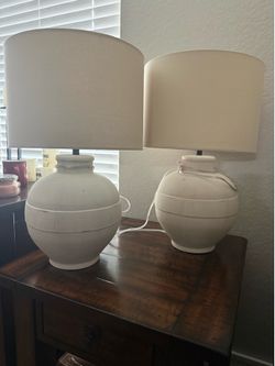 Pottery barn faris lamps