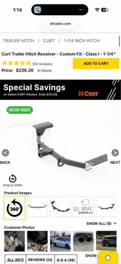 Hitch for ford focus