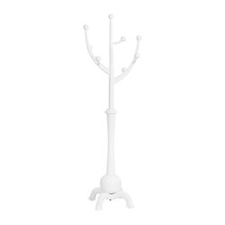 White Wooden Coat Rack / Hat & Bag Stand