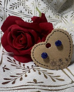 Aretes De Diamante Azul 