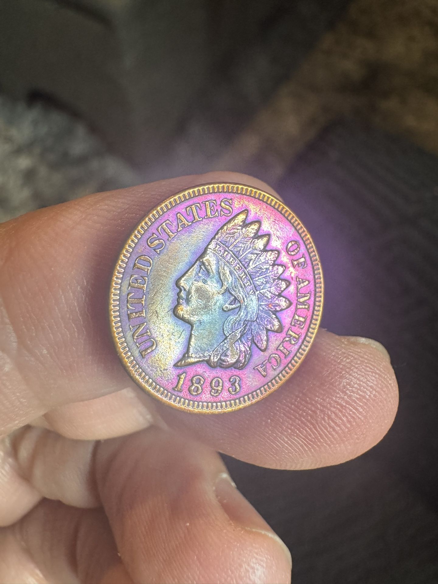 1893 Indian Hat Full Liberty-full diamonds, beautiful and good condition