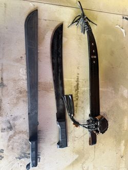 Two Machetes with Sheaths