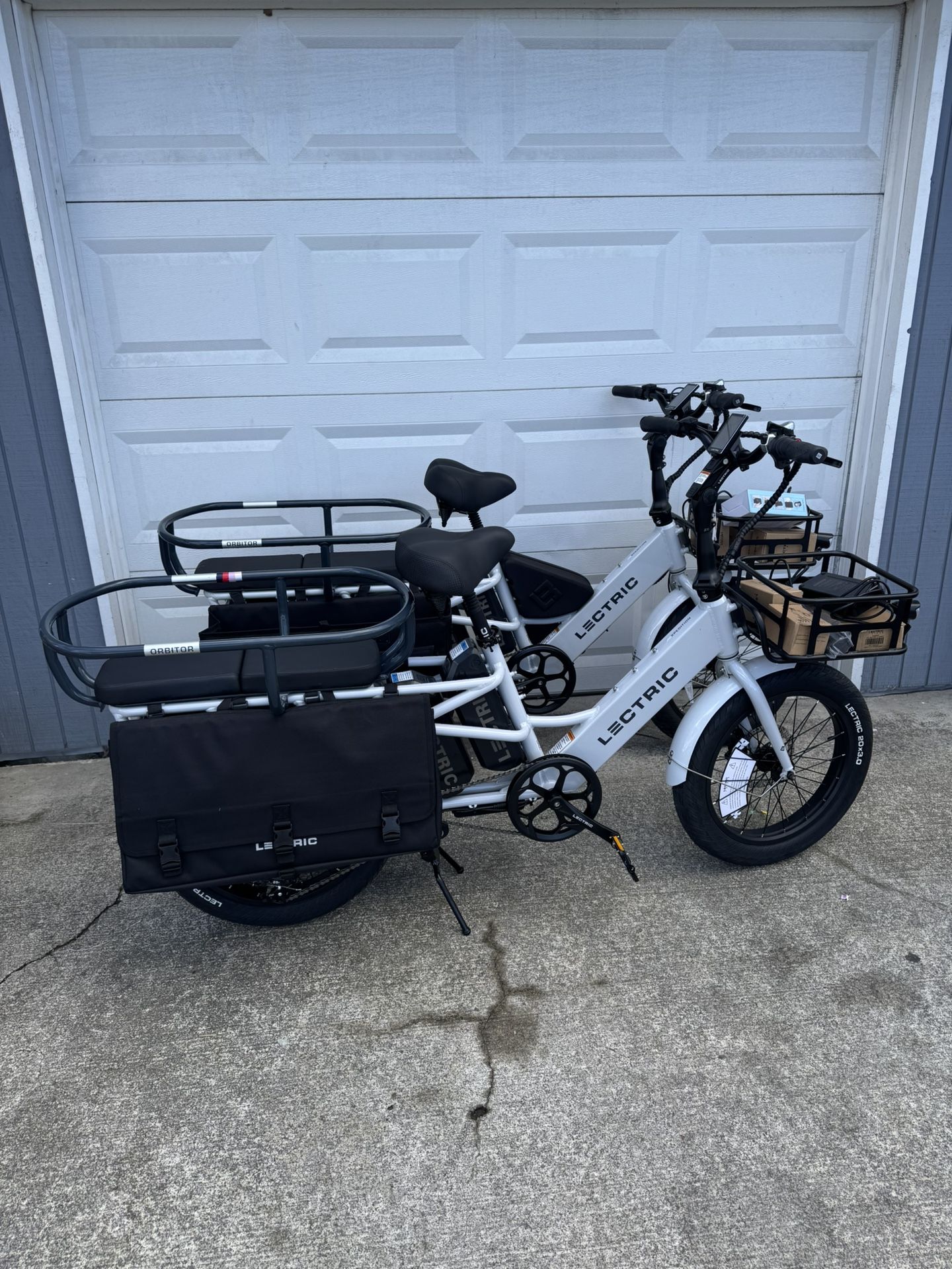 Lectric Xpedition Dual battery cargo electric bikes 