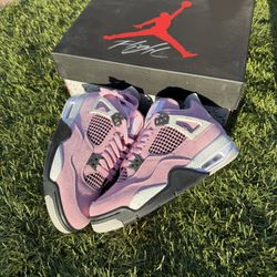 Pink Orchard Jordan 4s 