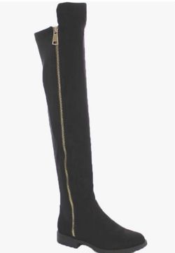 Black over the knee boots size 9