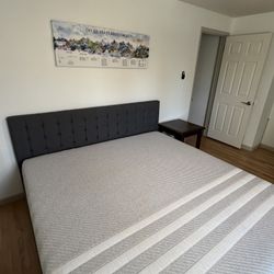 King Size Bed Frame, And King Size Leesa Mattress