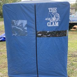 The Clam Ice Fishing Shack