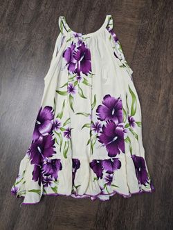 Girls Hawaiian Luau Dress Sz4