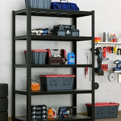 New 5 Tiers Metal 6’x4’x2’ Heavy Duty Garage Storage Shelves Rack 