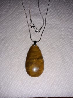 Beautiful Yellow Ocean stone necklace