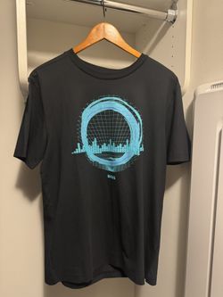 Hugo Boss Blue Graphic Shirt