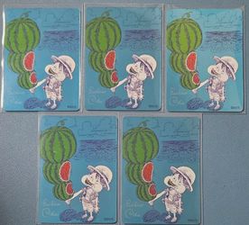 ONE PIECE METAKIRA LUFFY CARD RARE JAPAN FAIR NATSU COMI 2026 Set of 5 cards