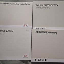 2019 Kia Forte Owner's & Warranty Manuals