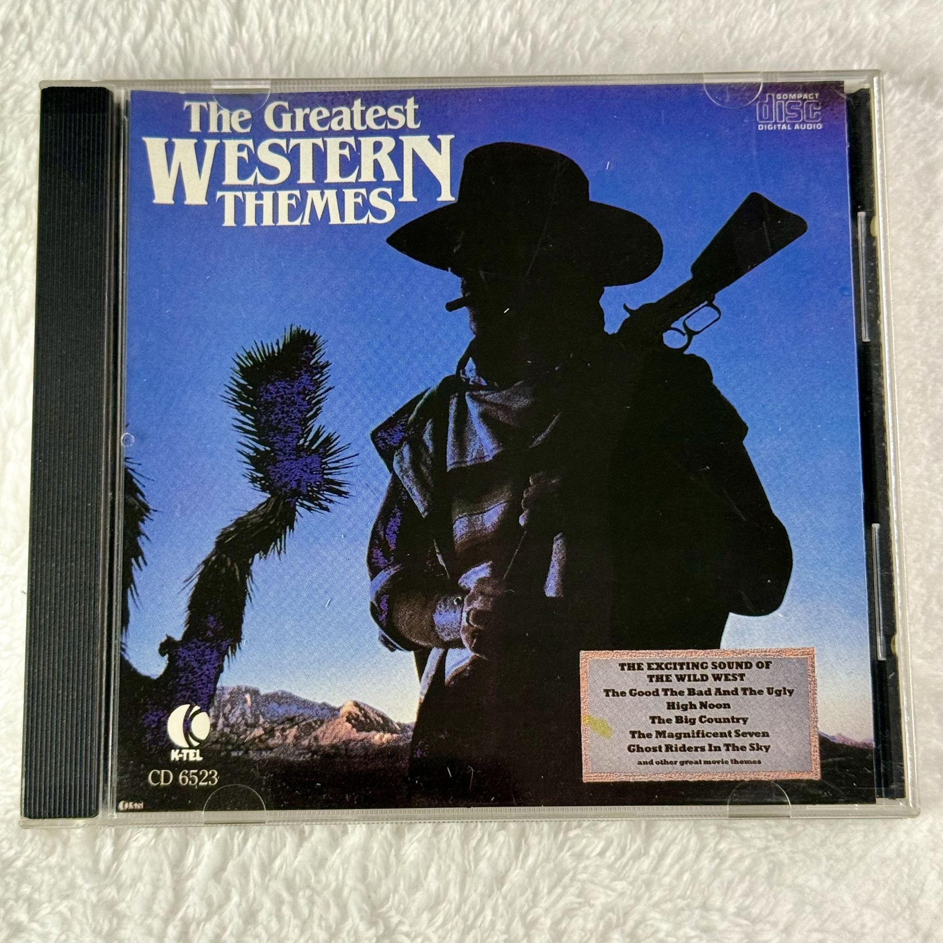 The Greatest Western Themes CD 1986 - 16 Classic Movie Soundtracks Films