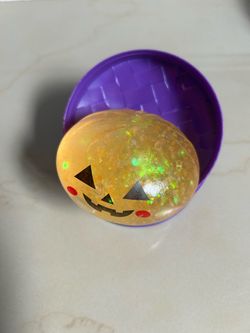 Halloween Pumpkin Glitter Stress Ball