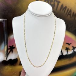 10kt Figaro Chain 