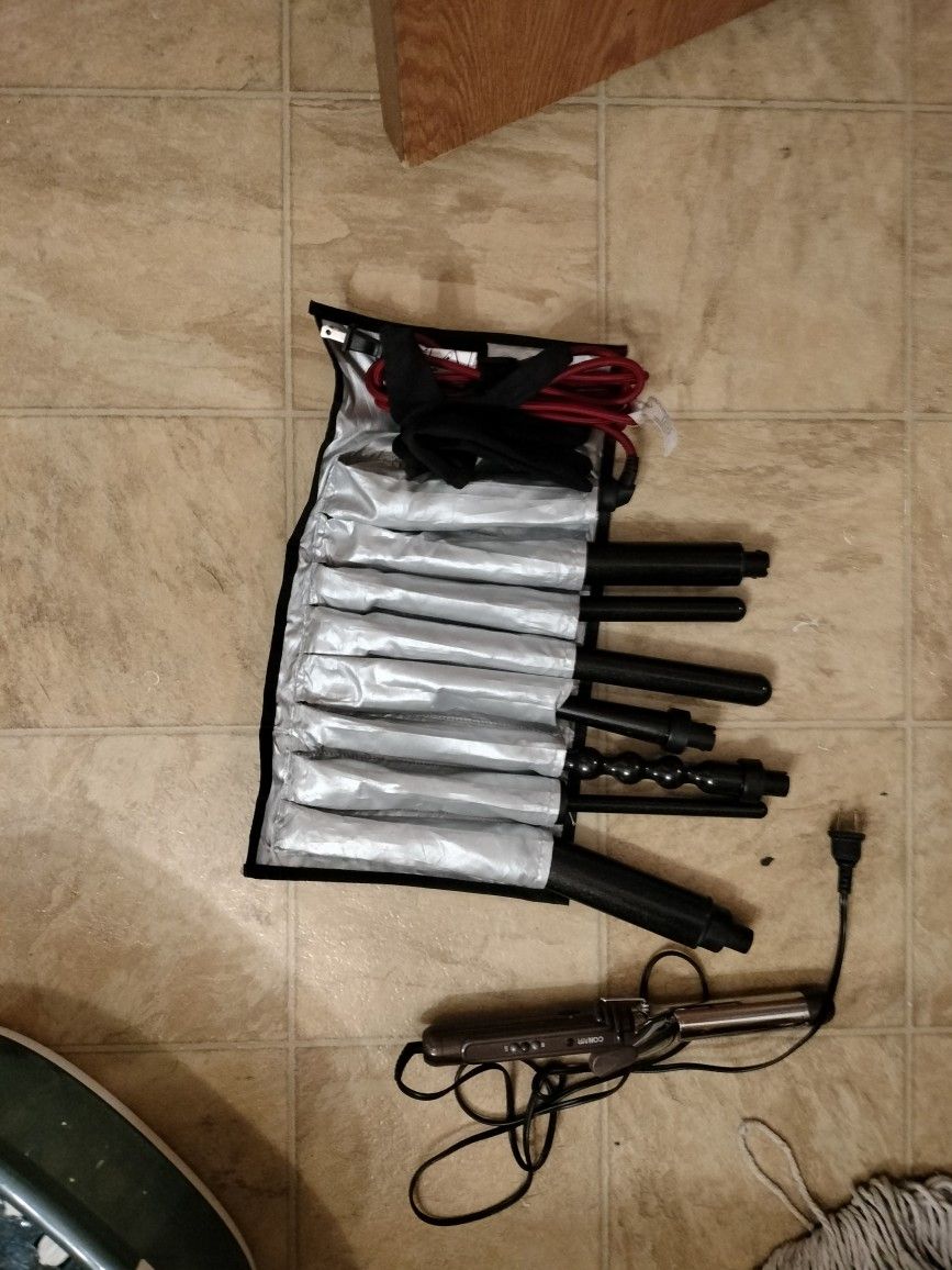 Professional Curling Iron Wand And Hair Straightener