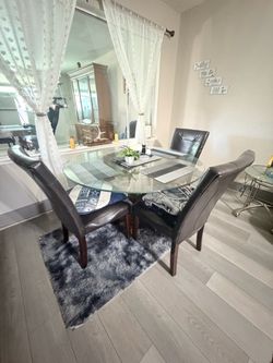 Dining table and chairs
