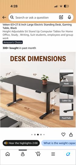 Veken Electric Standing Desk
