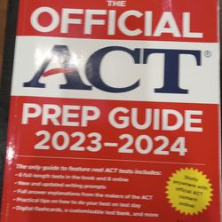 The official ACT Prep Guide 2023-2024 By Wiley