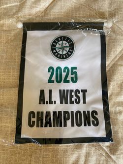 Seattle Mariners 2025 AL West Champions Banner