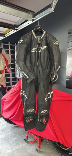 Alpinestars One-Piece Leather Riding Suit - Size USA 44