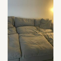 Gray Cloud Couch Modular Sectional Sofa 