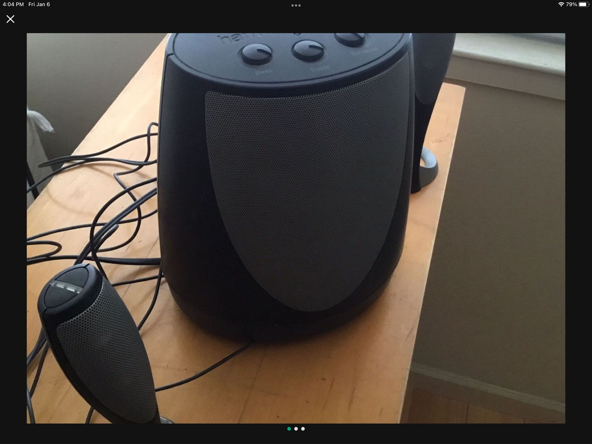 Harman Kardon HK695-01 Subwoffer Multi Media Speaker Surround Sound for TV or Computer Sub Woofer With Speakers ( $25 Cash Only