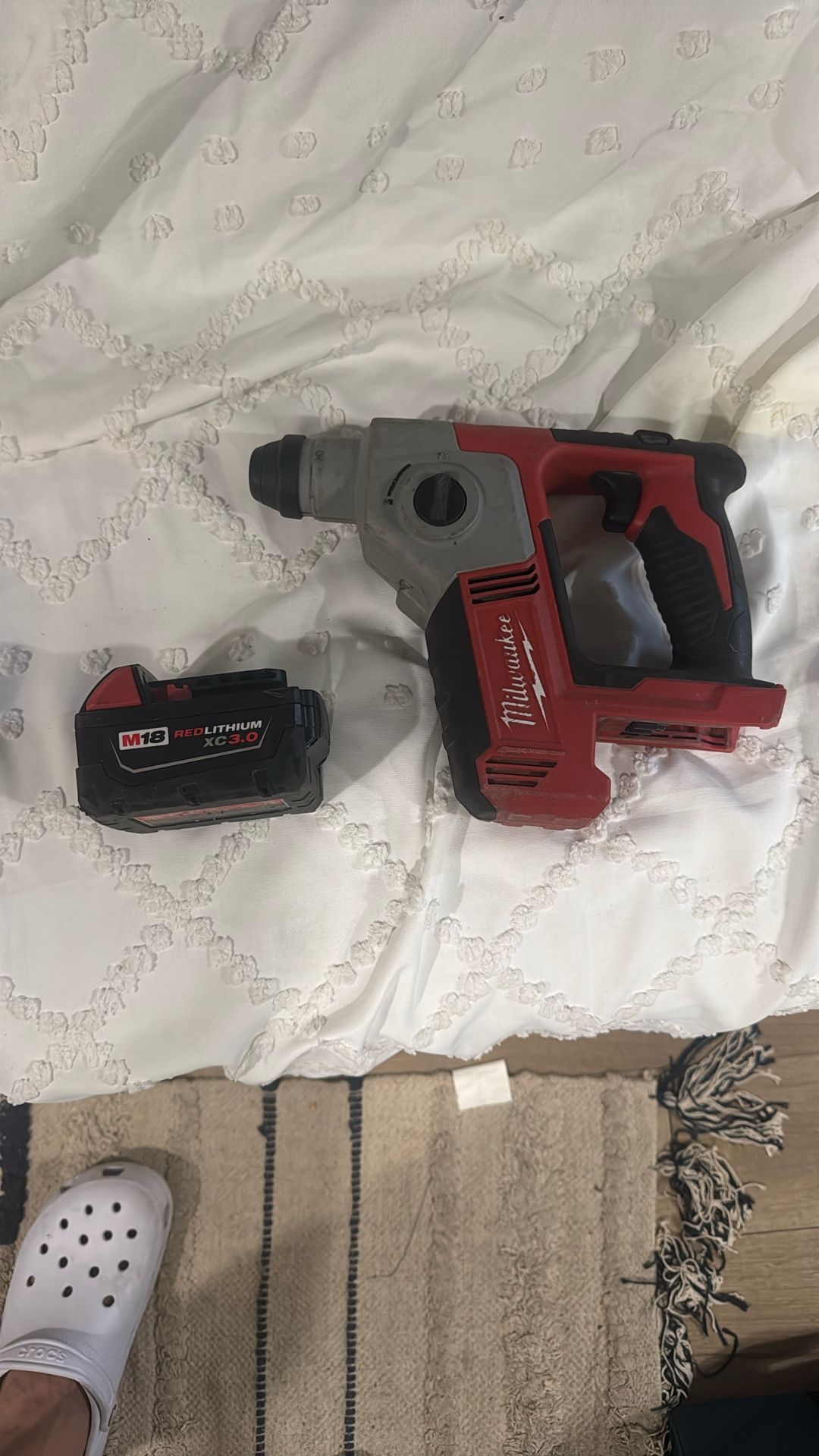 Milwaukee Rotary Hammer With Battery