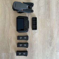 DJI Mavic pro 3 with rc pro controller and 3 batteries. Less than 2 hours flight time