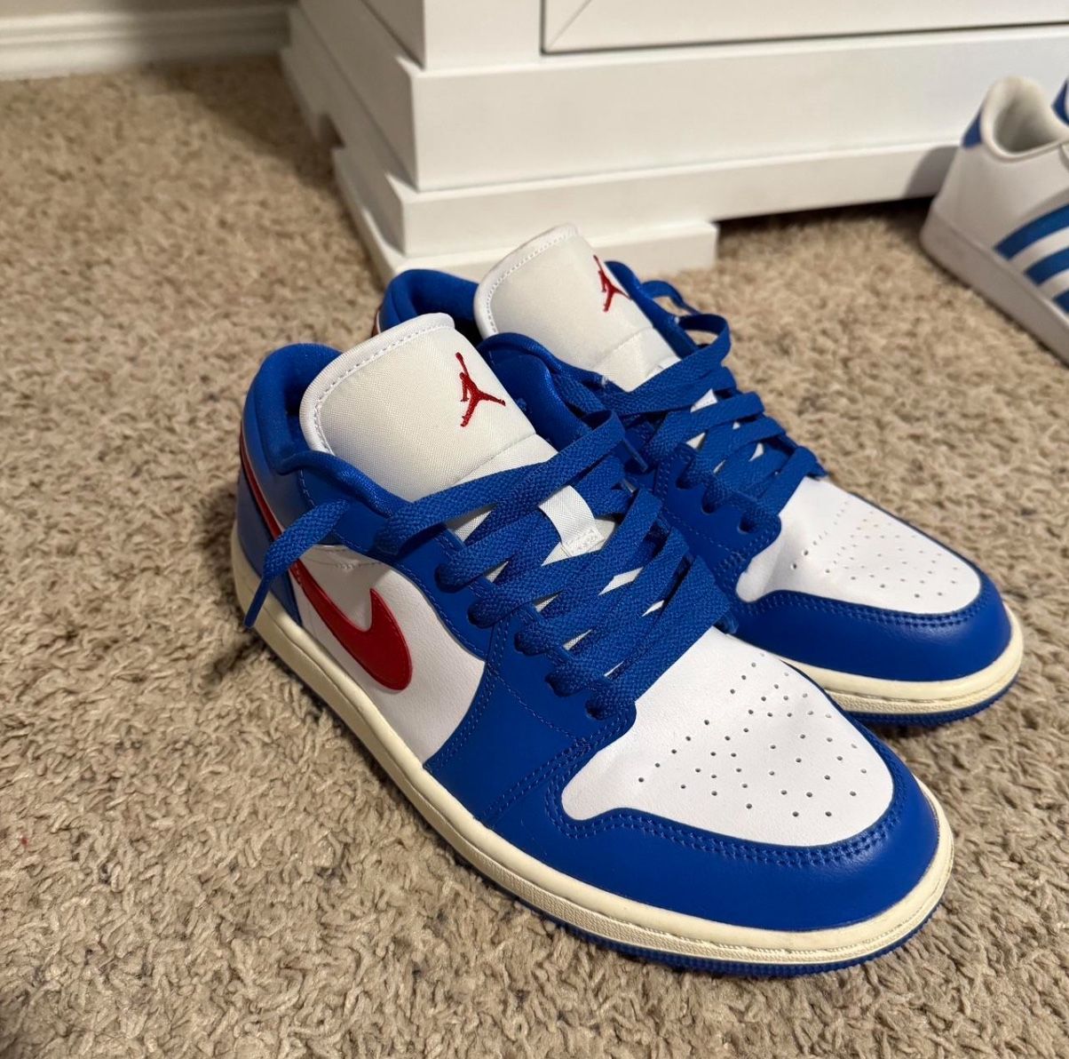 “sport red gym blue” jordan 1 low