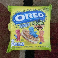 Oreo Sour Patch Kids Sandwich Cookies Limited Edition